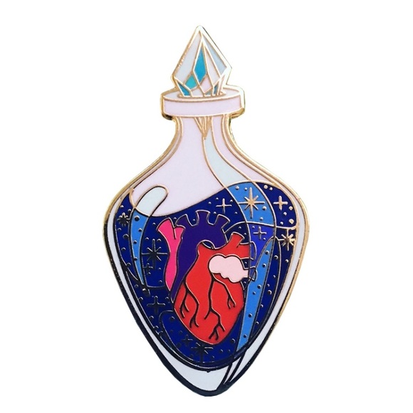 ariesmoon89 Accessories - Anatomical Heart Enamel Lapel Pin Brooch